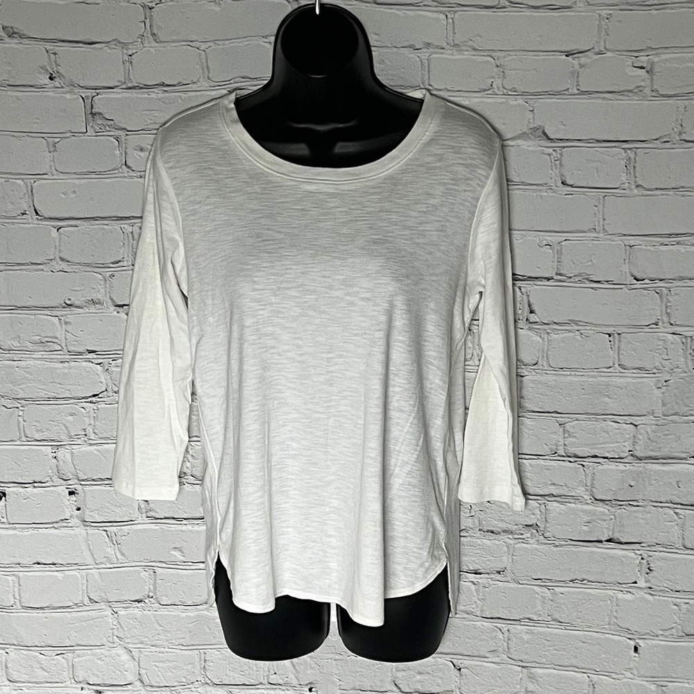 Kirkland Signature Women's Cream Long Sleeve Top